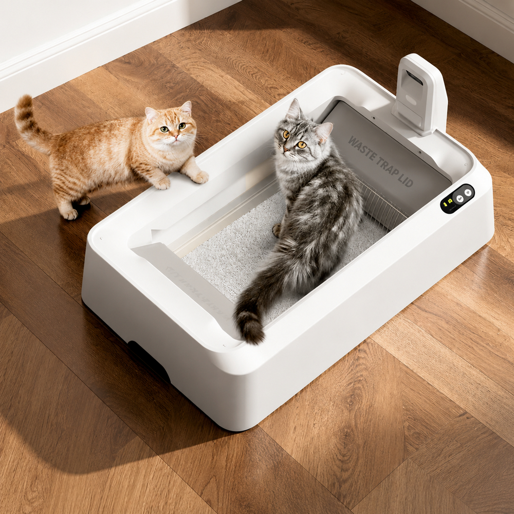 Petkit Purobot Crystal Duo автоматичний туалет з камерою для котів