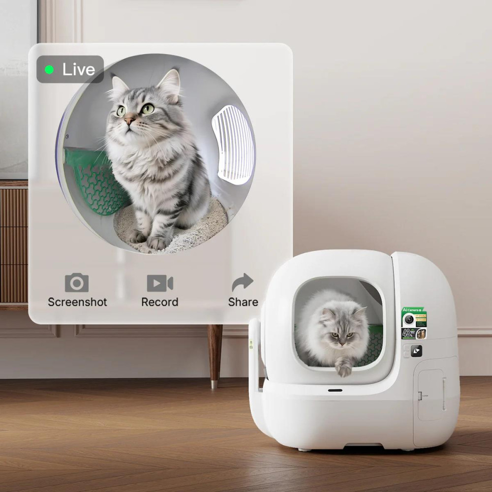 Petkit Purobot Max Pro 2 автоматичний закритий туалет з камерою для котів