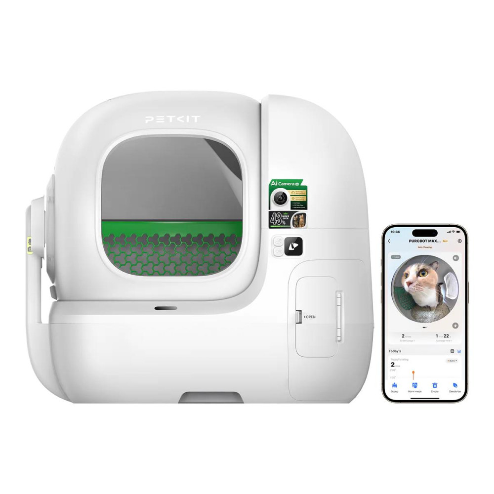 Petkit Purobot Max Pro 2 автоматичний закритий туалет з камерою для котів