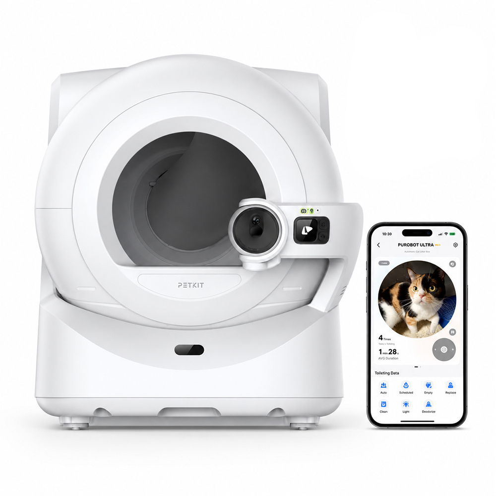 Petkit Purobot Ultra with Cam  Self-Clean автоматичний закритий туалет з камерою для котів