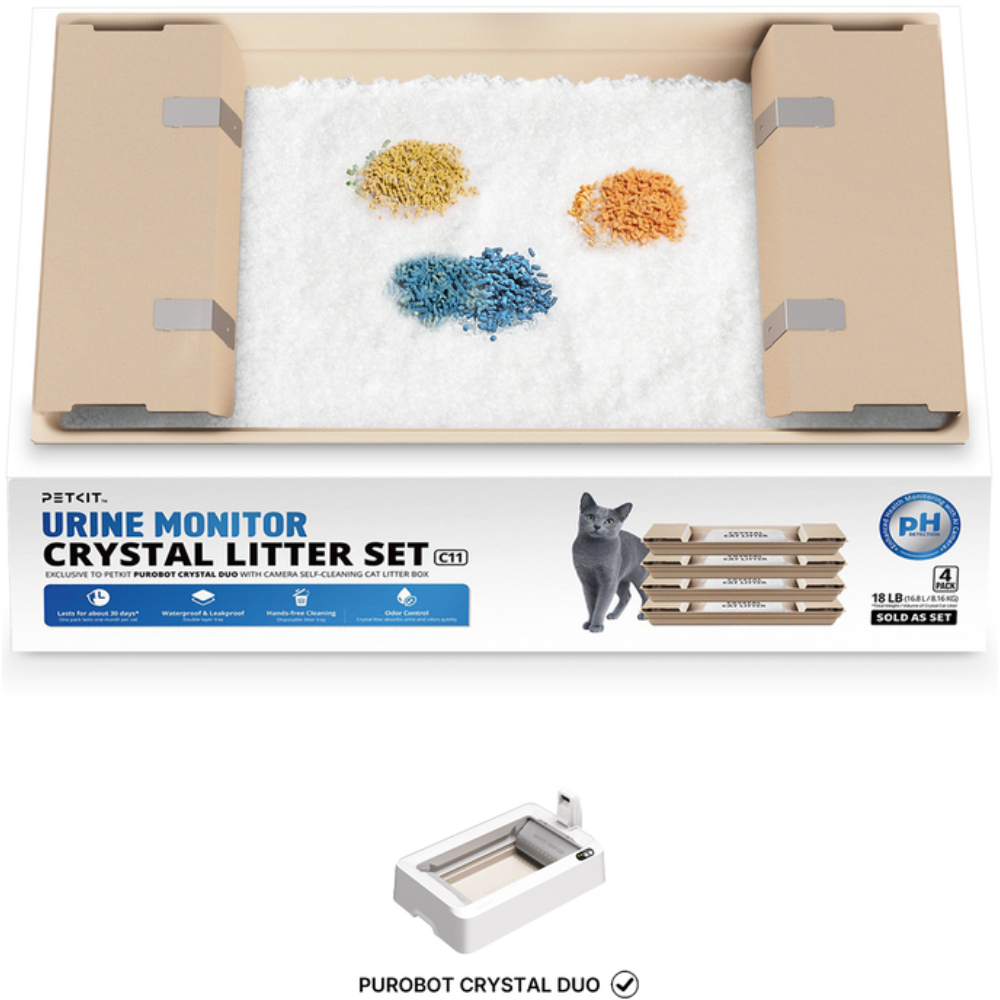 Petkit Urine Monitor Crystal Litter Set (pH Detection) силікагелевий наповнювач для туалетів - 4 шт