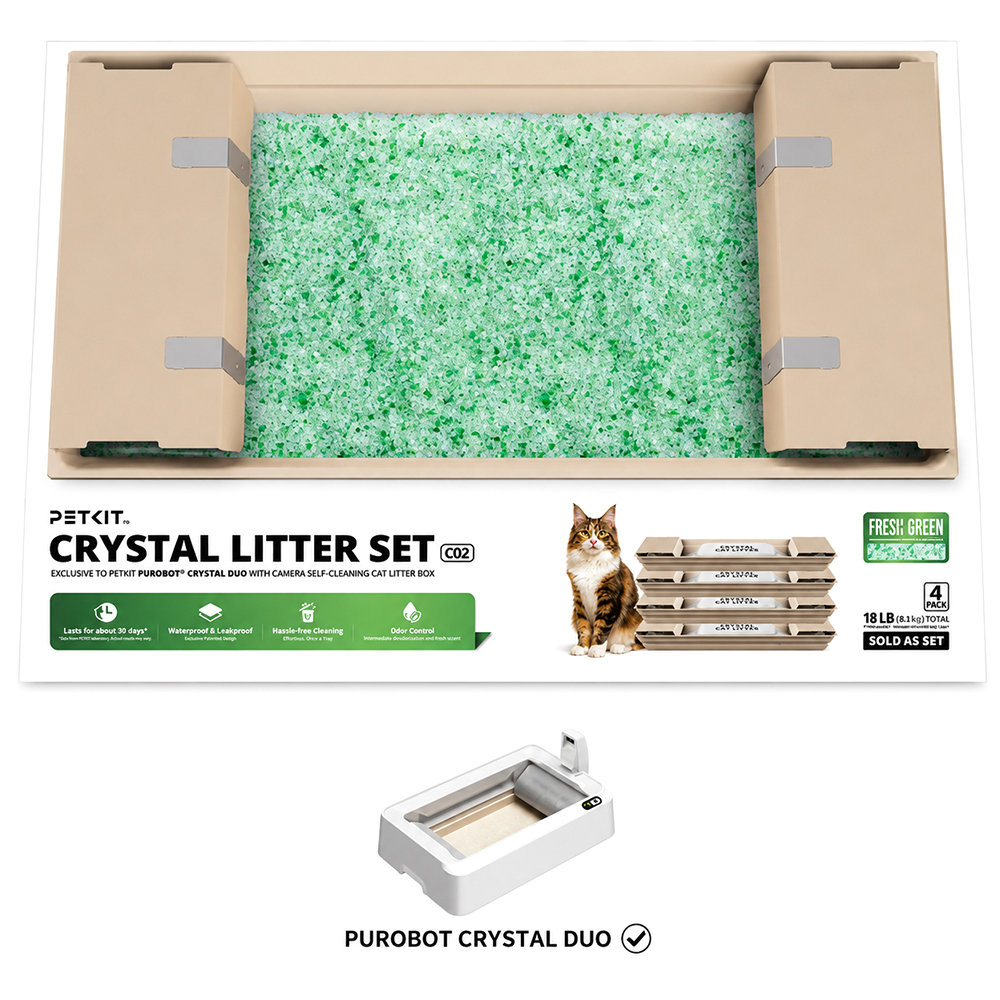 Petkit Crystal Litter Set Fresh Green силікагелевий наповнювач для туалетів - 4 шт