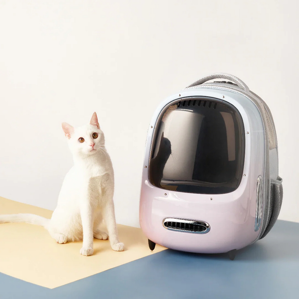 Petkit Breezy 2 Cat Carrier Pink рюкзак-переноска для кошек и собак - розовый