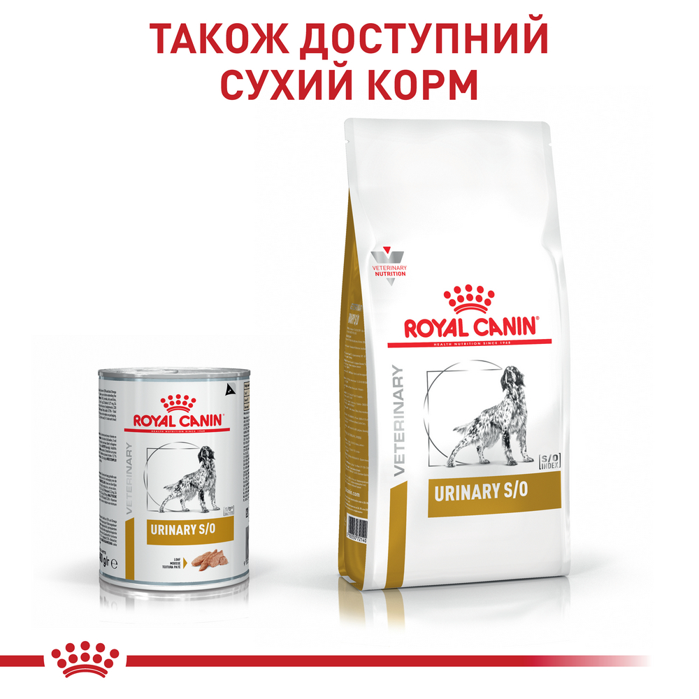 Royal Canin Urinary S/O дієта для собак при захворюваннях нижніх сечовивідних шляхів - 410 г