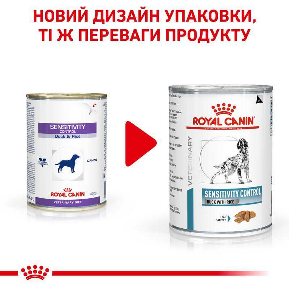 Royal Canin Sensitivity Control Duck дієта для собак при харчовій алергії - 410 г