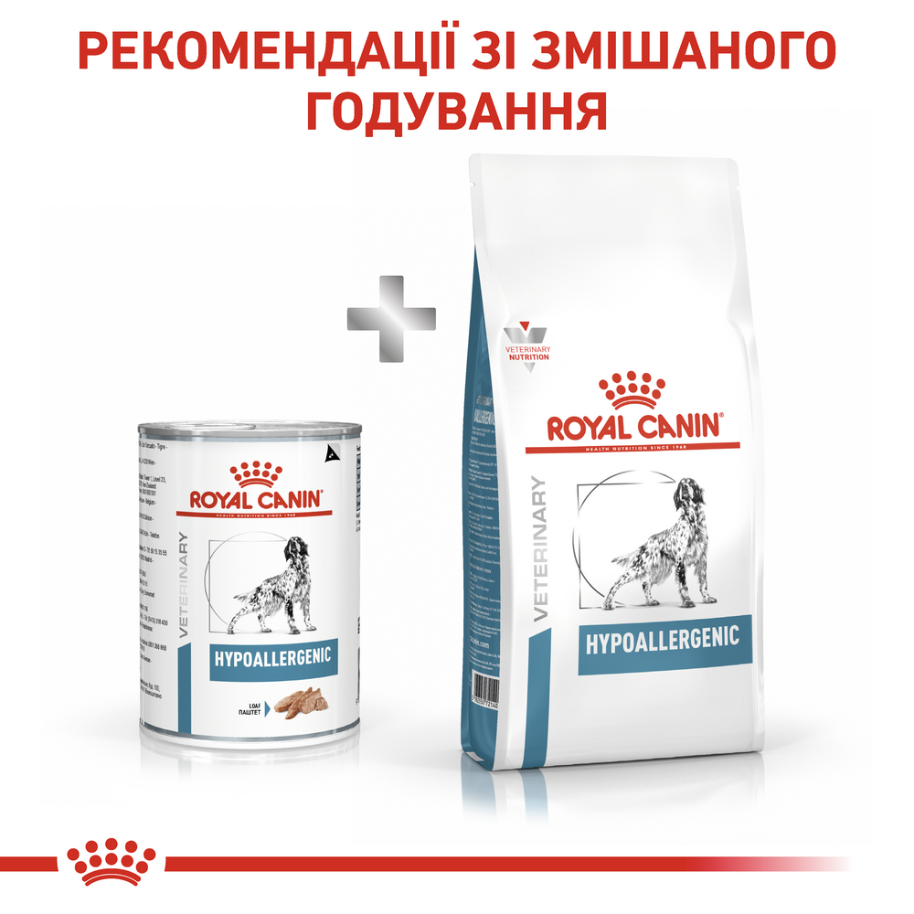Royal Canin Hypoallergenic дієта для собакпри при харчовій алергії і непереносимост - 400 г