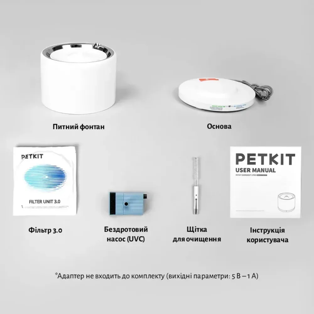 Petkit Eversweet 3 PRO UVC Water Fountain White автоматична поїлка-фонтан