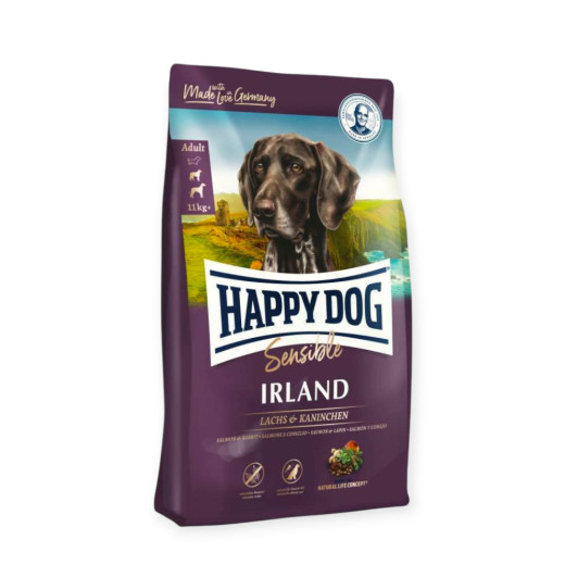 Happy Dog Sensible Irland корм для собак середніх та великих порід, з кроликом та лососем - 4 кг