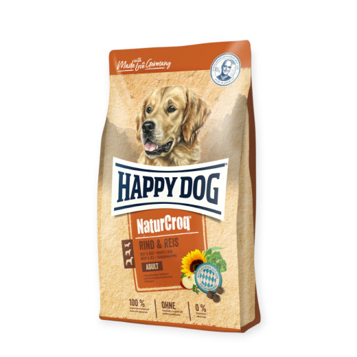 Happy Dog NaturCroq Rind & Reis корм для собак, з яловичиною та рисом - 4 кг