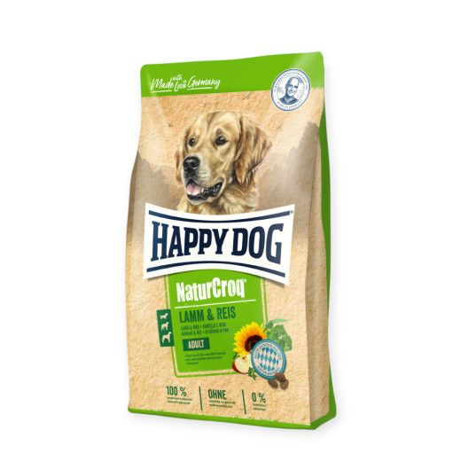 Happy Dog NaturCroq Lamm & Reis корм для собак з чутливим травленням, з ягням та рисом - 4 кг