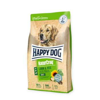 Happy Dog NaturCroq Lamm & Reis корм для собак з чутливим травленням, з ягням та рисом - 15 кг
