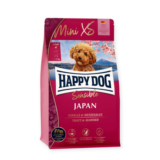 Happy Dog Sensible Mini XS Japan корм для собак малих порід, з куркою та фореллю  - 1.3 кг