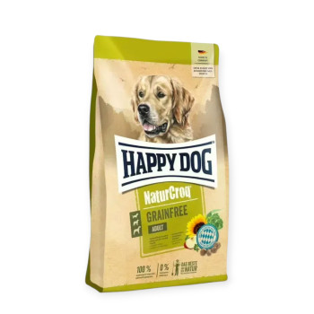 Happy Dog Naturcroq Adult Grainfree корм для собак з чутливим травленням, з птицею та лососем - 4 кг
