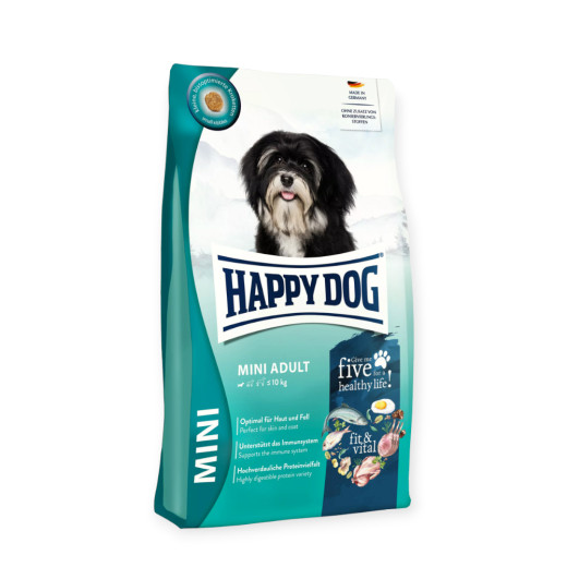 Happy Dog Fit & Vital Mini Adult корм для собак малих порід, з лососем та морською рибою - 800 г