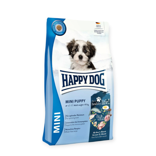 Happy Dog Fit & Vital Mini Puppy корм для цуценят малих порід, з ягнятиною та птицею - 4 кг
