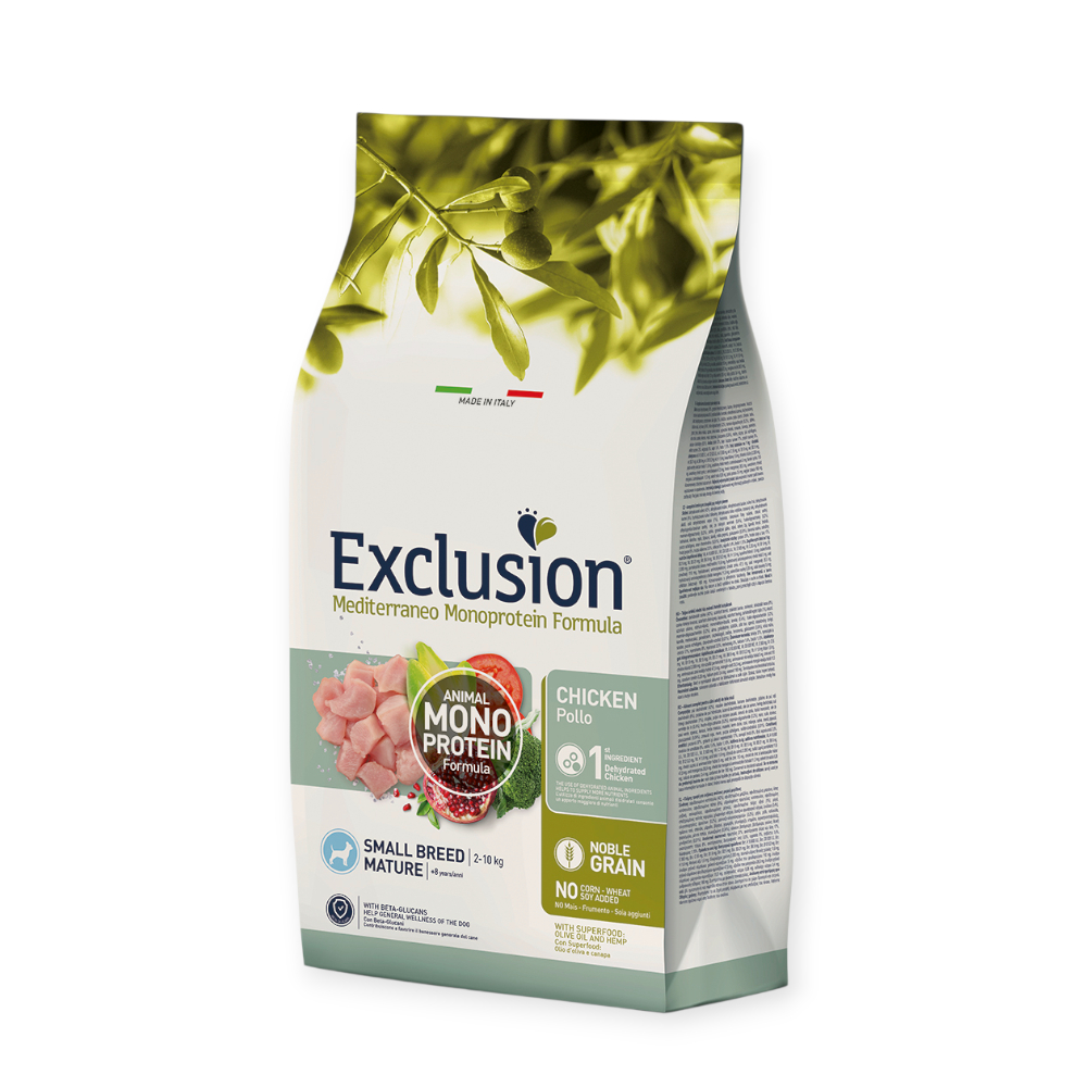 Exclusion Noble Grain Mature 8+ Chicken Small Breed для літніх собак малих порід, з куркою - 500 г