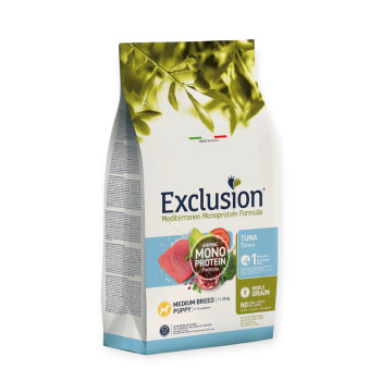 Exclusion Puppy Tuna Medium Breed корм для цуценят середніх порід, з тунцем - 3 кг