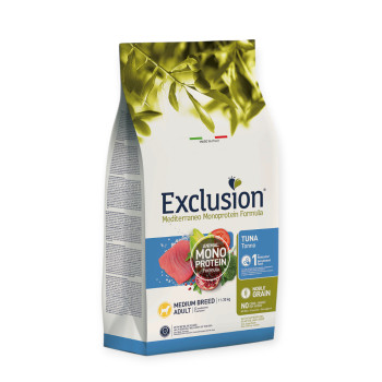 Exclusion Adult Tuna Medium Breed сухий корм для собак середніх порід, з тунцем - 3 кг