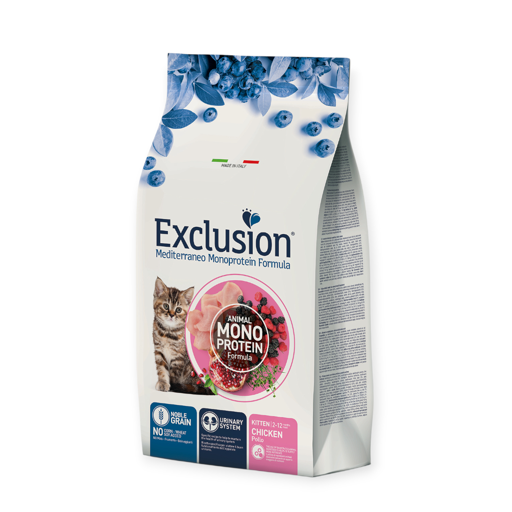 Exclusion Kitten Chicken корм для кошенят усіх порід, з куркою - 1.5 кг