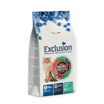 Exclusion Sterilized Tuna корм для стерилизованных кошек всех пород, с тунцем - 12 кг