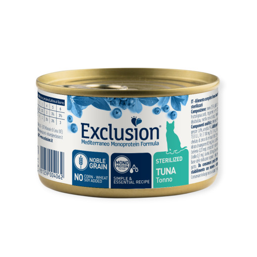 Exclusion Cat Sterilized Tuna корм для стерилізованих котів, з тунцем - 85 г
