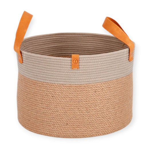 Harley & Cho Linen кошик джутовий для зберігання іграшок, сірий - 21х30 см