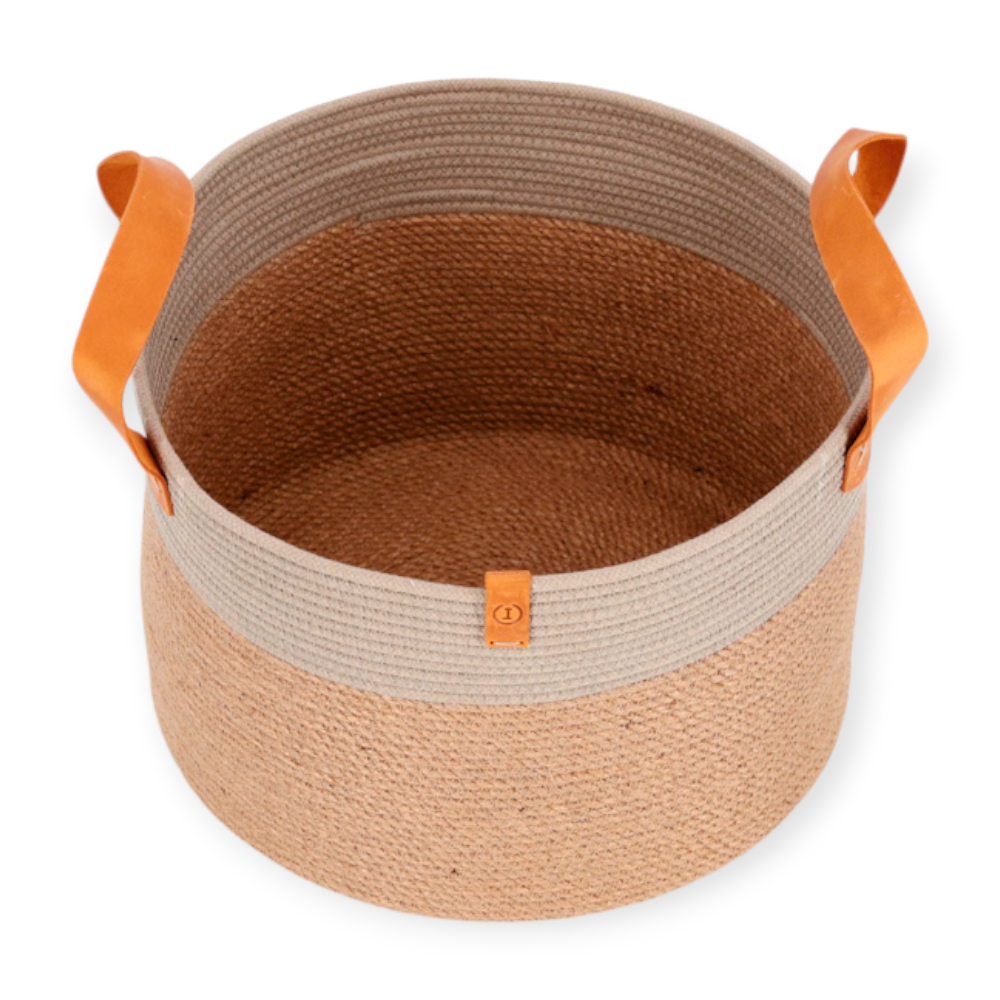 Harley & Cho Linen кошик джутовий для зберігання іграшок, сірий - 21х30 см