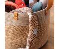 Harley & Cho Linen кошик джутовий для зберігання іграшок, сірий - 21х30 см