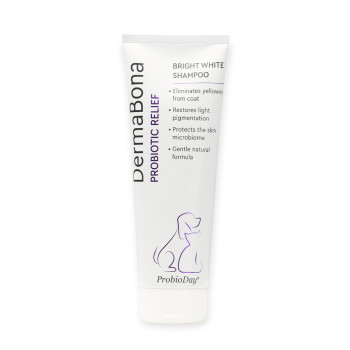 ProbioDay DermaBona Bright White шампунь з пробіотиками для білої шерсті тварин - 200 мл