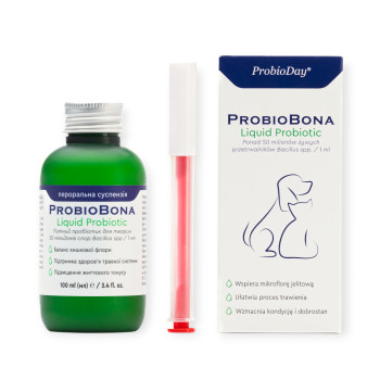 ProbioDay DermaBona Bright White шампунь з пробіотиками для білої шерсті тварин - 100 мл