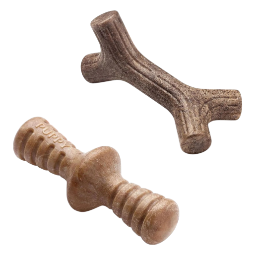 Benebone Puppy 2-Pack Maplestick & Zaggler Bacon набір жувальних іграшок для цуценят - 2 шт