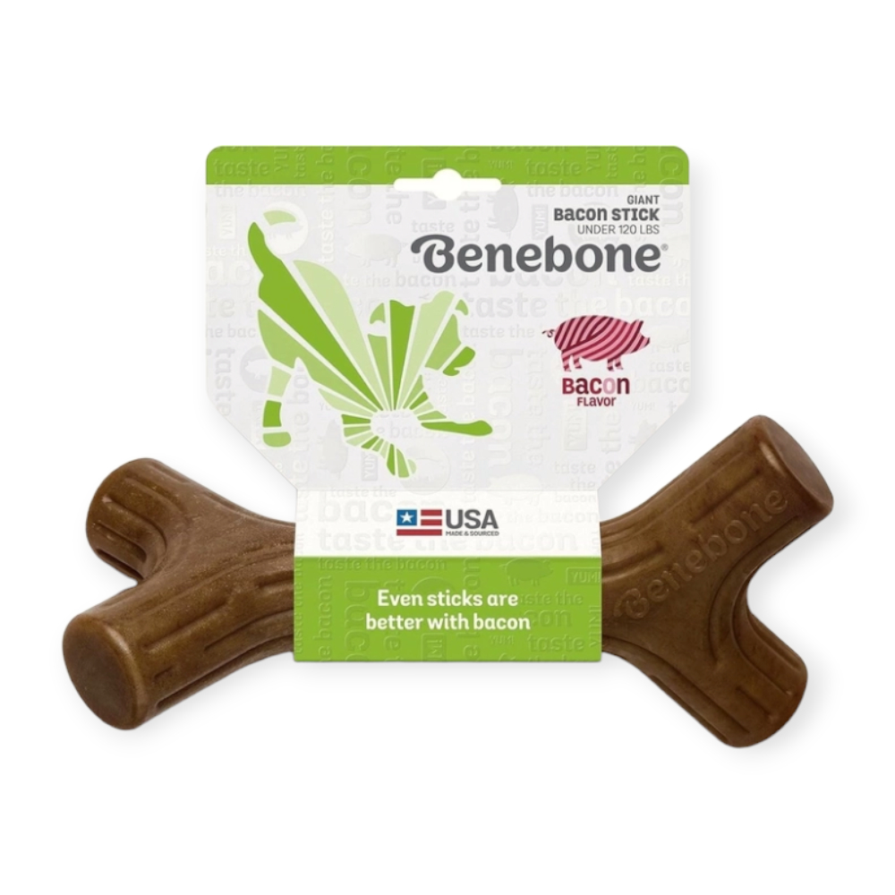 Benebone Bacon Stick жувальна іграшка для собак, зі смаком бекону  - L