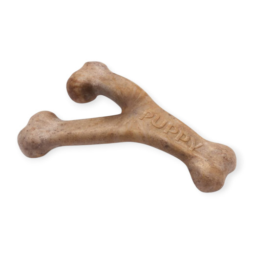 Benebone Puppy Wishbone Bacon жувальна іграшка для цуценят, зі смаком бекону - S