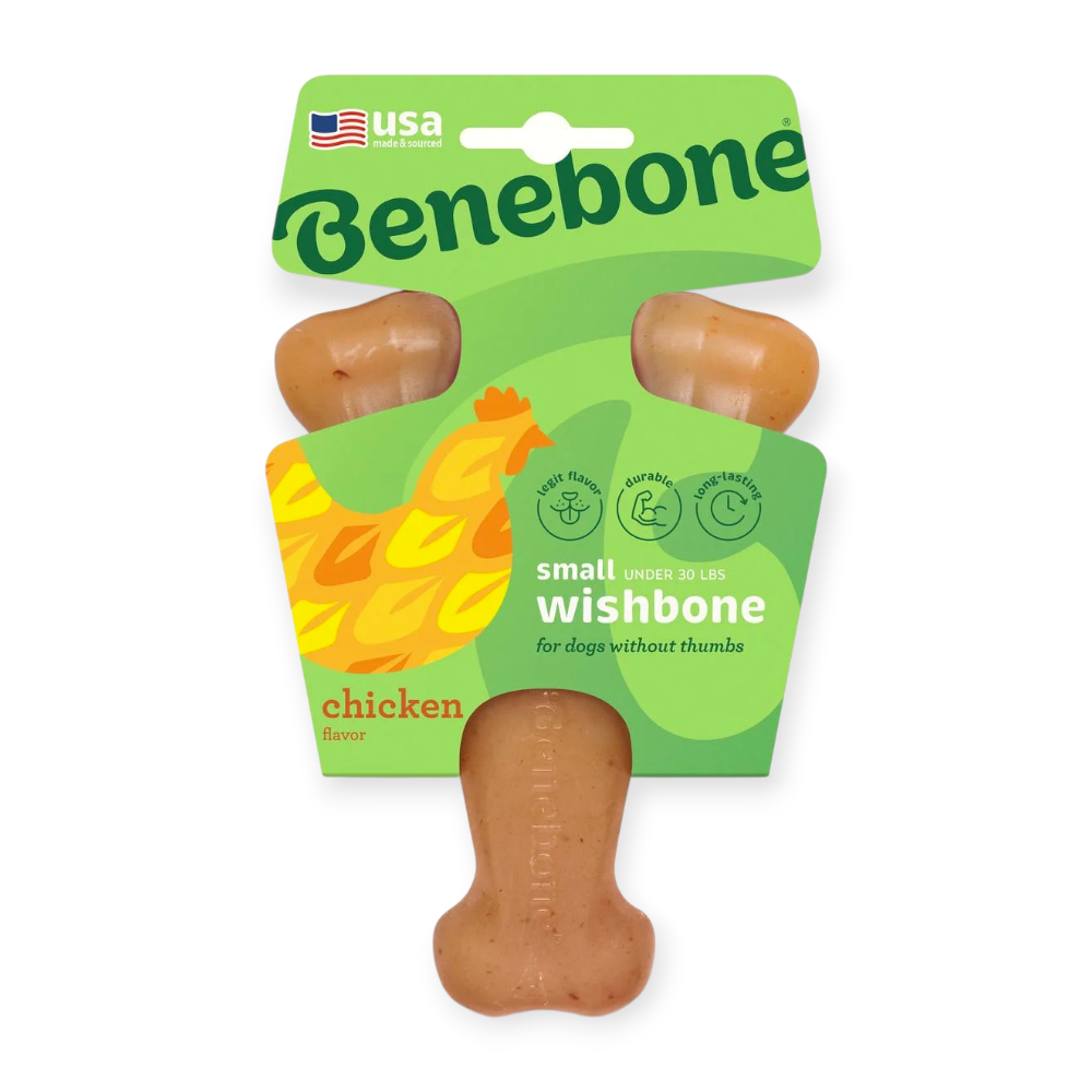 Benebone Wishbone Chicken жувальна іграшка для собак, зі смаком курки - S