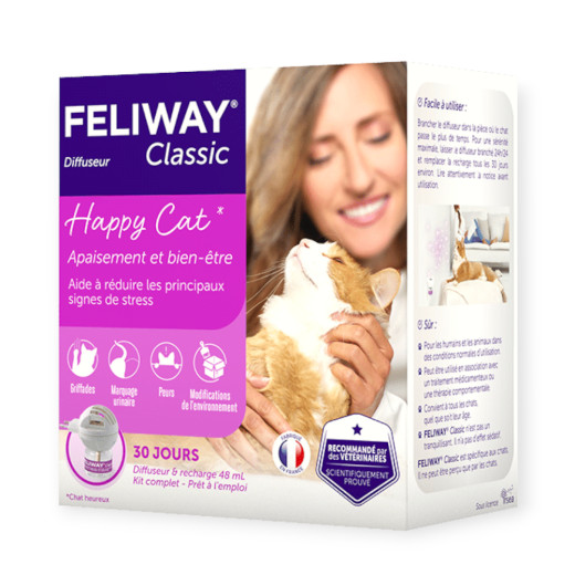 Ceva Feliway Classic дифузор зі змінним блоком для зняття стресу у котів - 48 мл